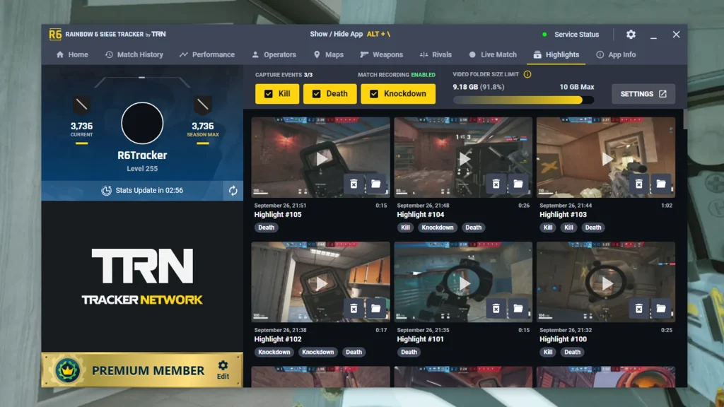 R6 Tracker